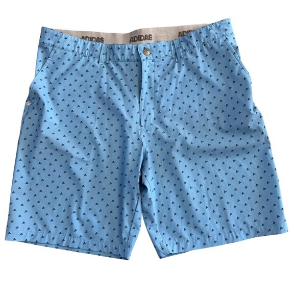 MC2 Saint Barth Other - Adidas Ultimate 365 Golf Shorts Mens Size 40 Blue Geometric Logo Print